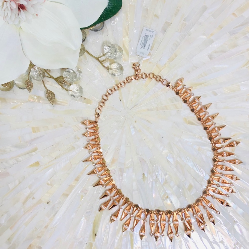 NWT-Kendra Scott Cici Collar NecklaceIn Rose Gold